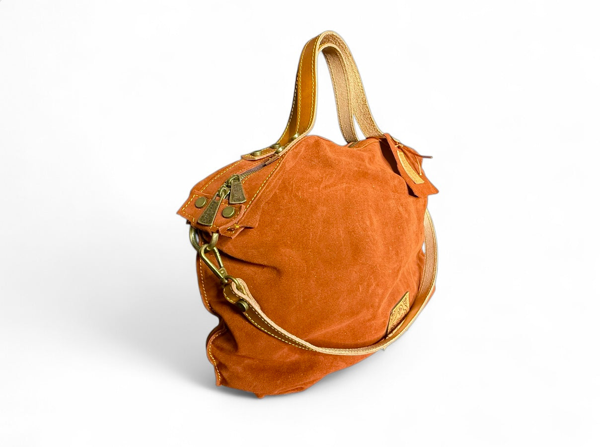 SATCHEL IN PELLE SCAMOSCIATA